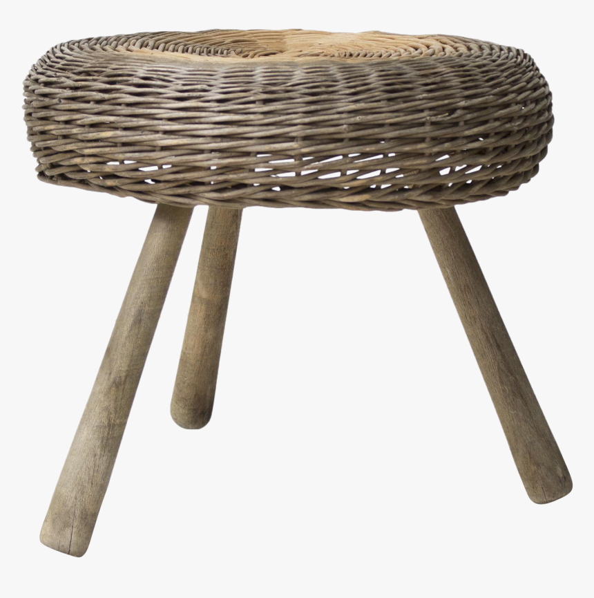 Tony Paul Wicker Stool For Sale - Stool, HD Png Download