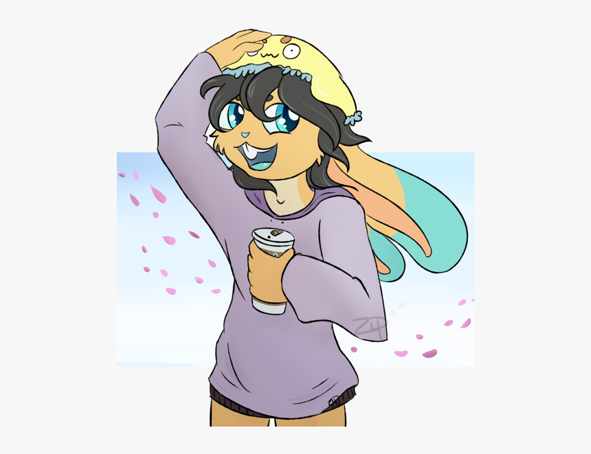 [at] Cute Coffee Bun - Cartoon, HD Png Download