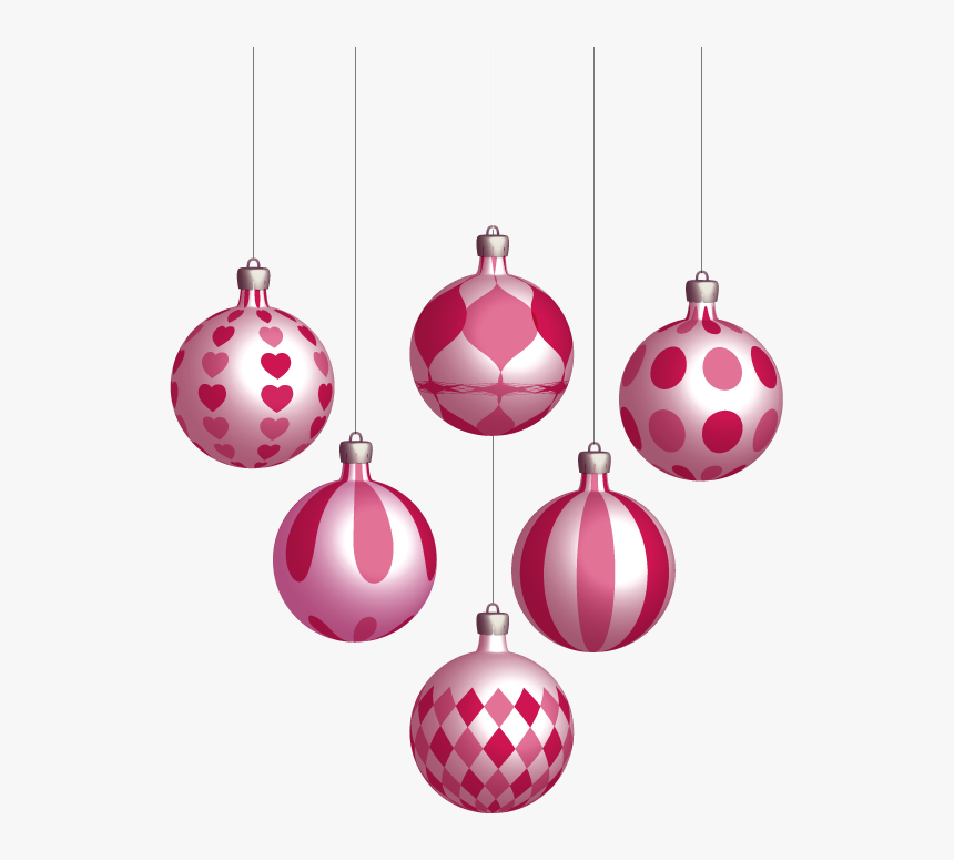 Pink Clipart Balls - Christmas Balls Vectors Free, HD Png Download