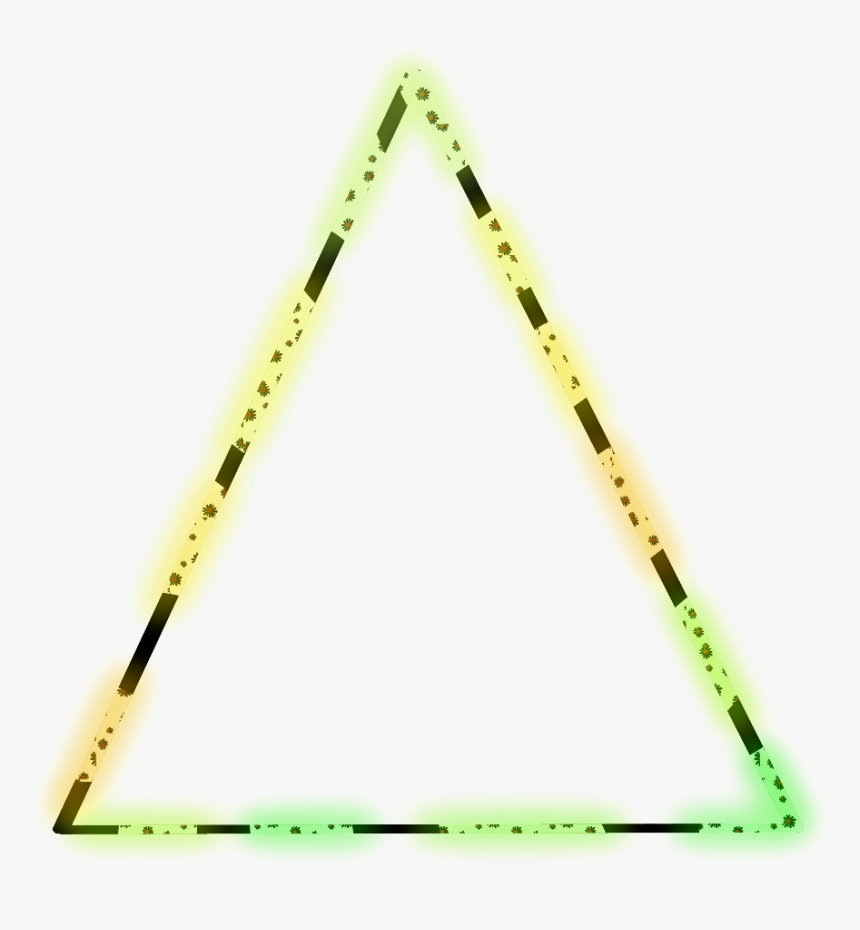 #neon #triangle #colorful #kpop #triangles #aesthetic - Triangle, HD Png Download