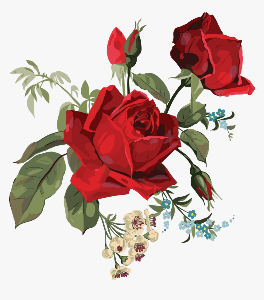 #art #rose #roses #flower #flowers - Red Flowers For Invitation Png, Transparent Png
