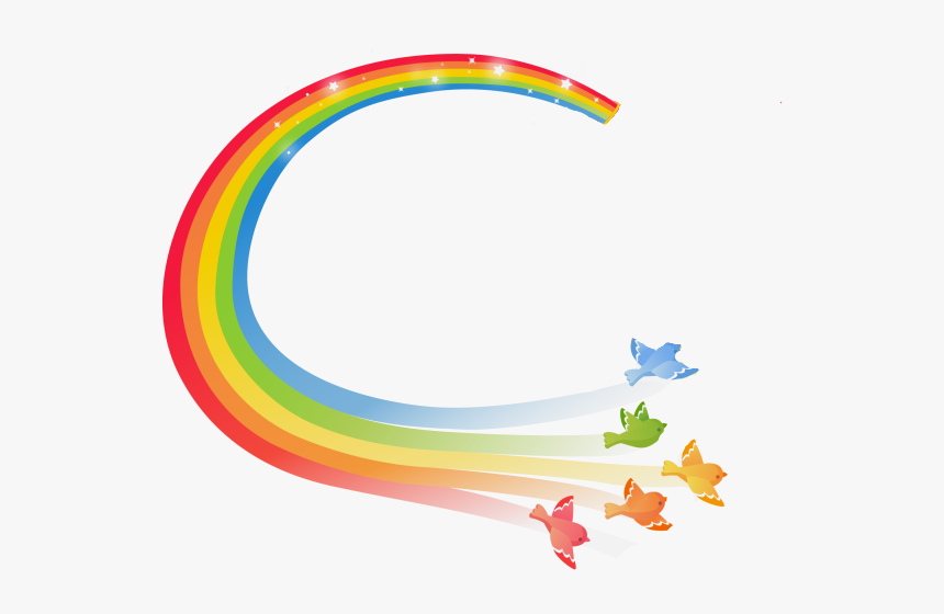 Rainbow Birds, HD Png Download