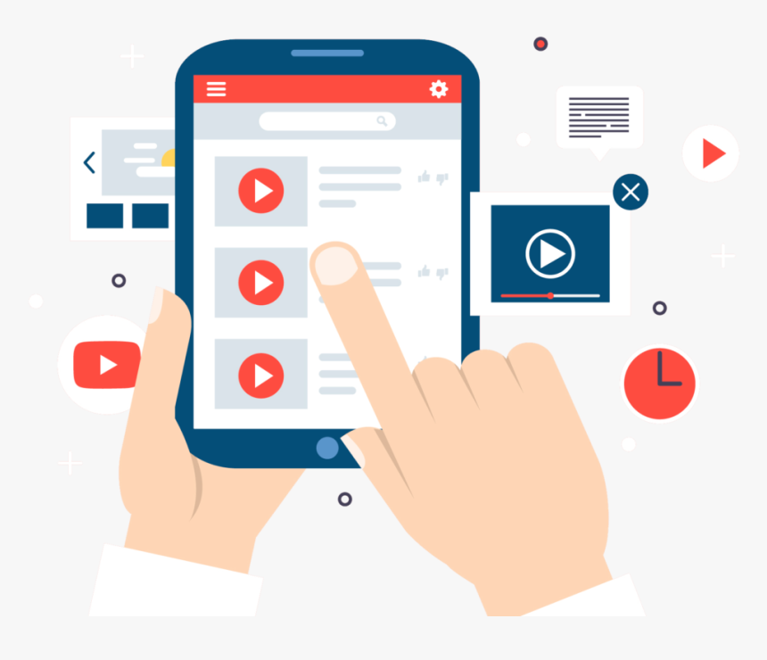 Flat Design Youtube, HD Png Download