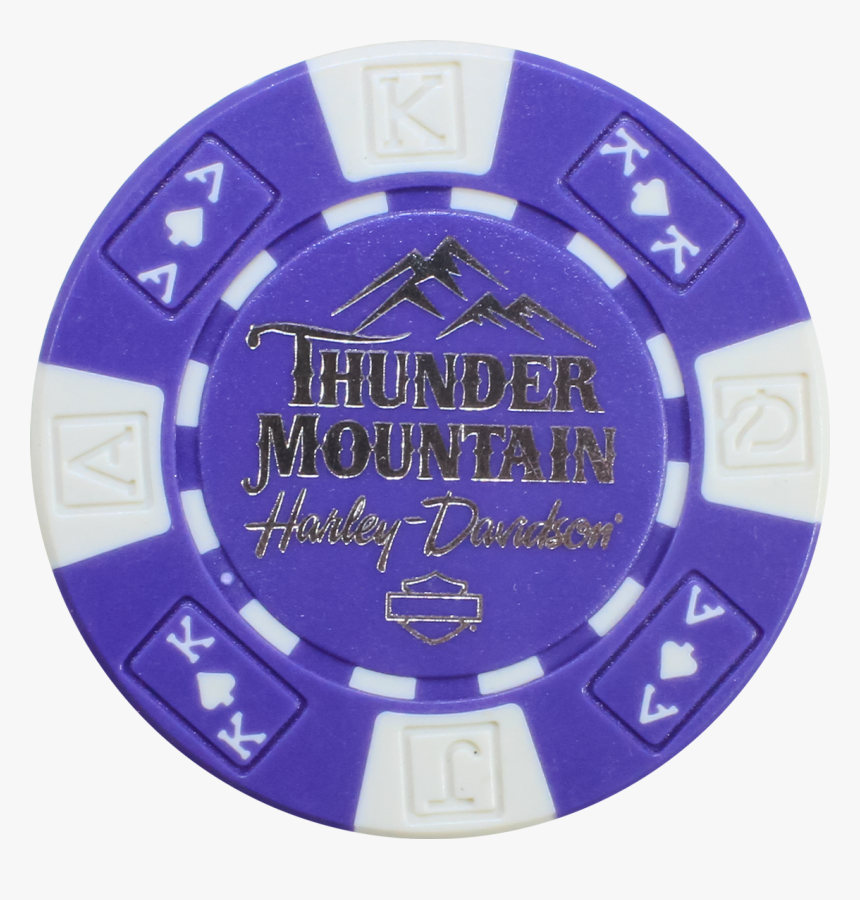 Purple And Yellow Poker Chip, HD Png Download