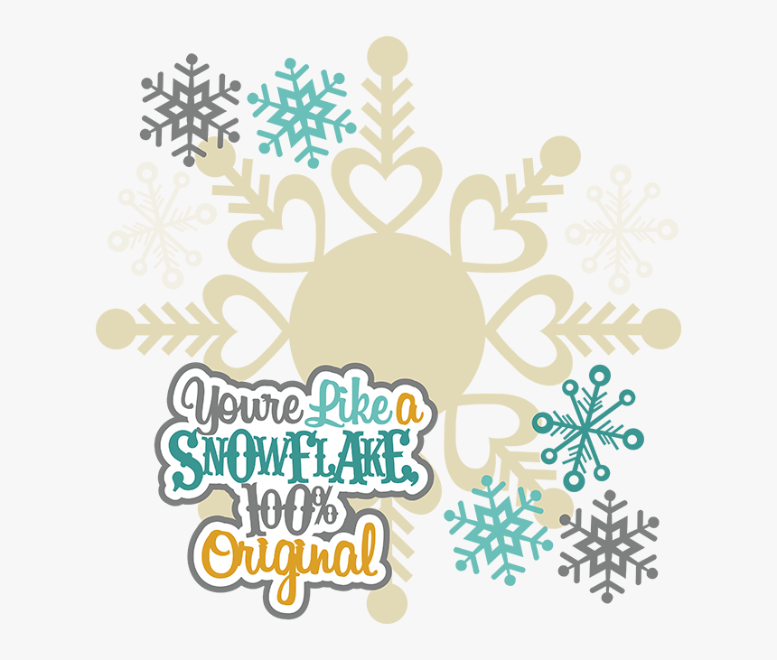 Transparent Snowflake Clipart Free - Miss Kate Cuttables Winter, HD Png Download