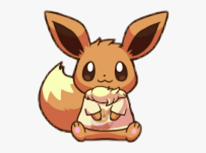 #eevee #pokemon #kawaii - Eevee De Pokémon Kawaii, HD Png Download