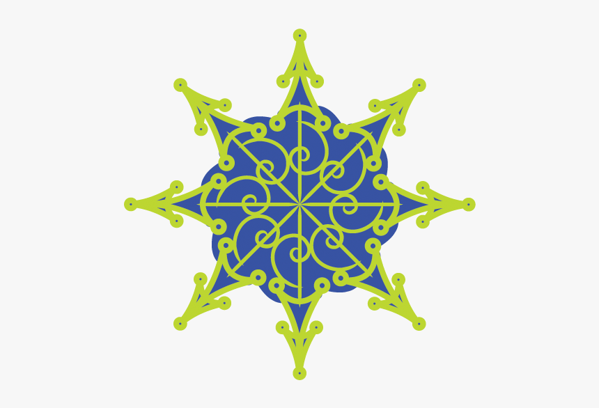 Copos De Nieve Tipo Mandalas - Mandala, HD Png Download