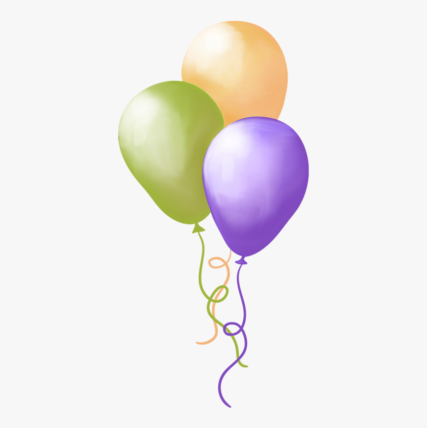 3 Globos En Helio Png, Transparent Png