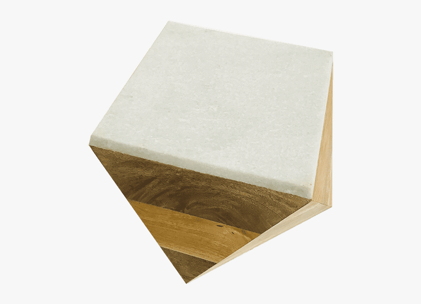 Inspired Environments Marble Top Wood Geo Table - Plywood, HD Png Download
