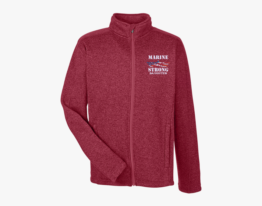 Marine Daughter Men S Full Zip Sweater Fleece - Sweatshirt, HD Png Download