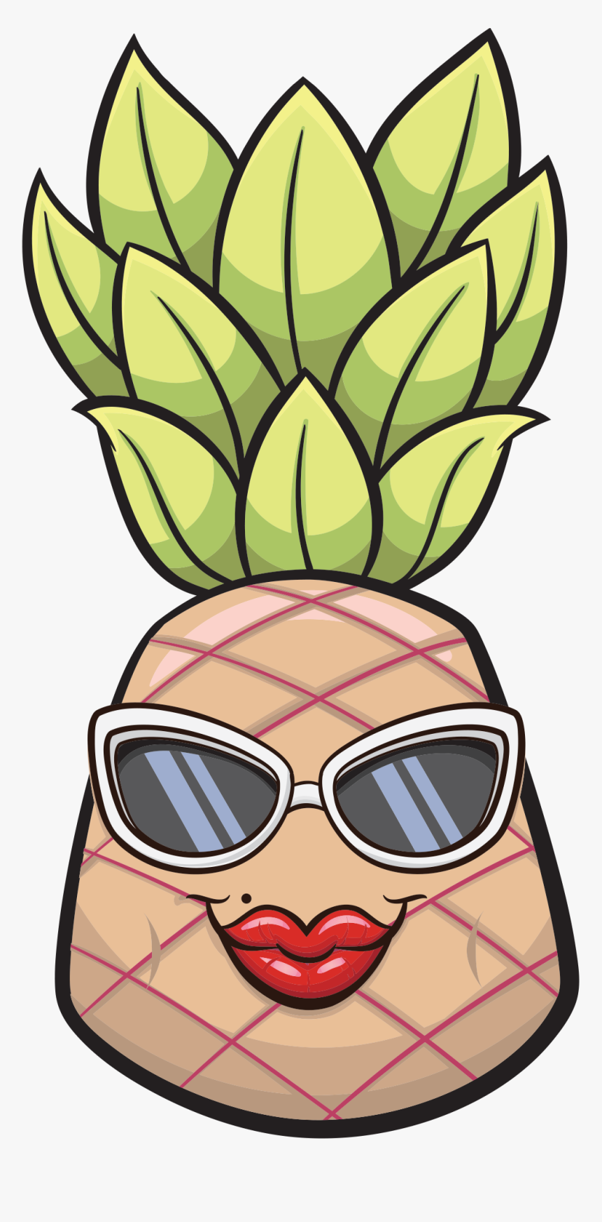 Pineapple Outline Png, Transparent Png