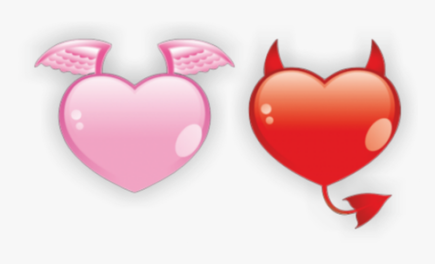 #mq #pink #red #devil #angel - Angel And Red Devil, HD Png Download