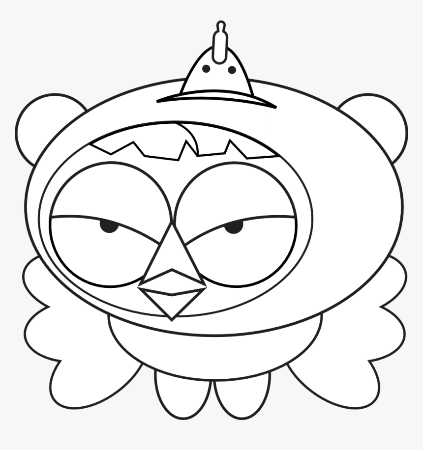 Black And White Chicken Pictures To Colour In - Coloring Book, HD Png Download