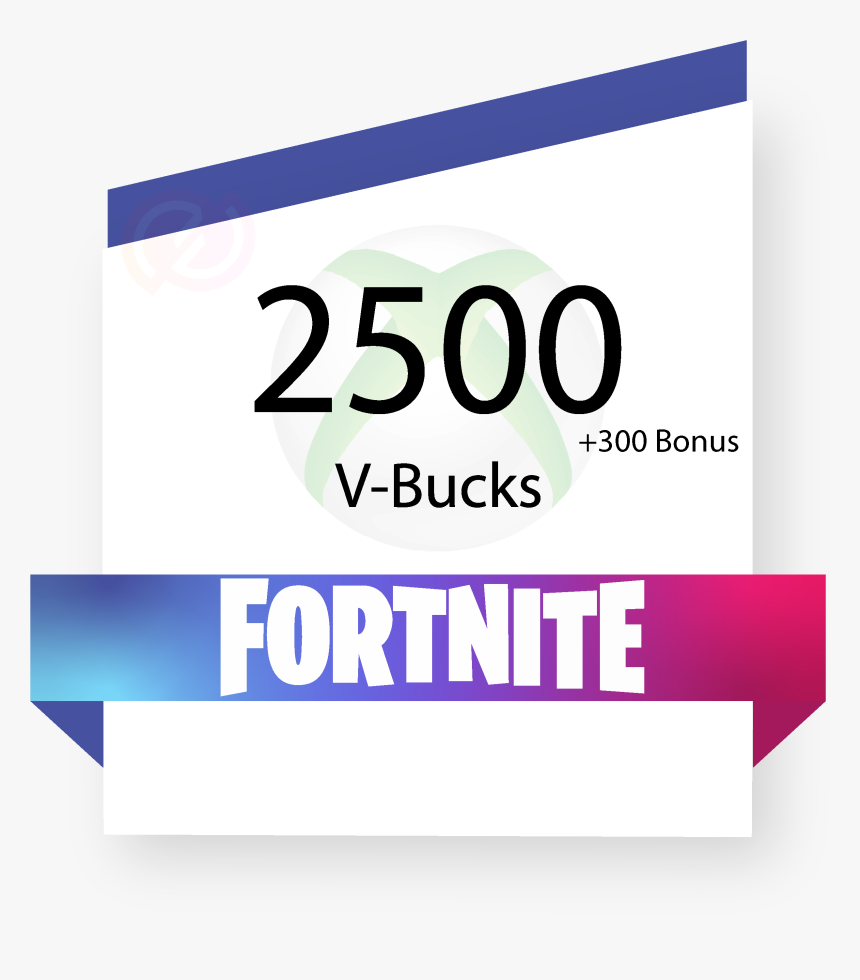 2500 V-bucks - Graphic Design, HD Png Download
