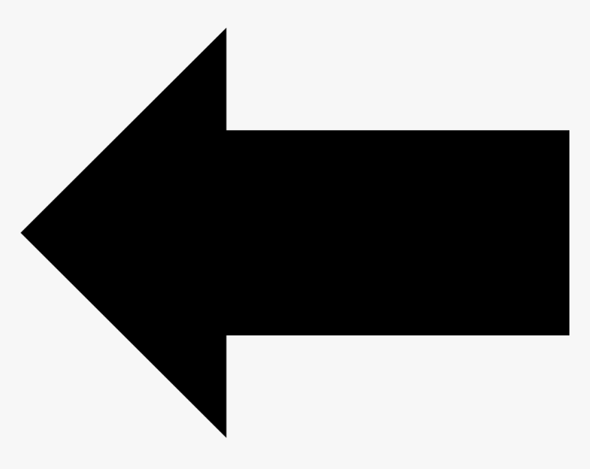 Arrow Left Side - Black-and-white, HD Png Download