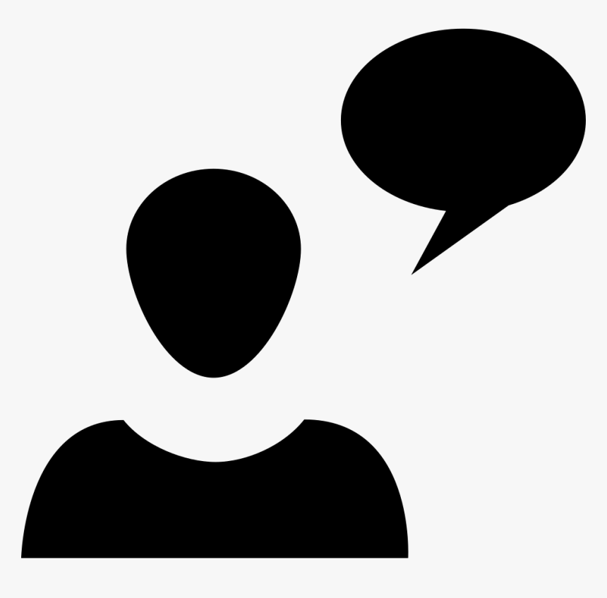 Si Glyph Person Talk, HD Png Download