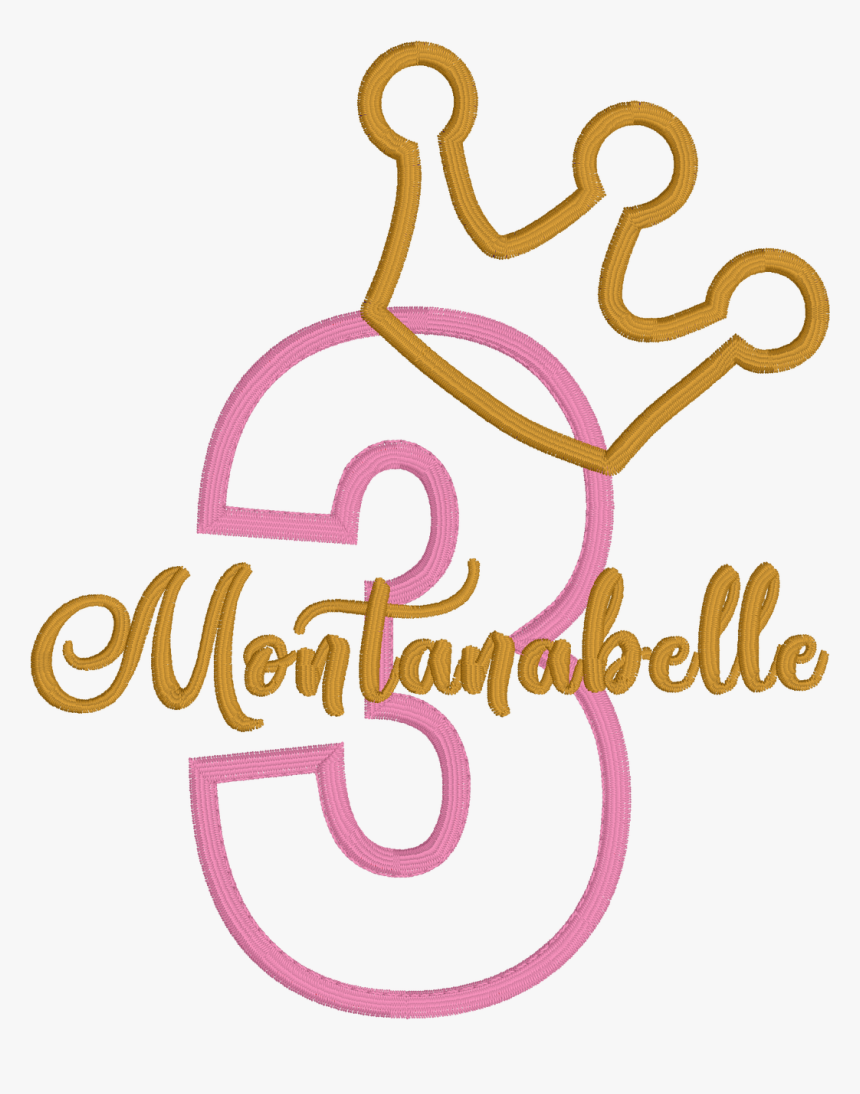 Princess Numbers With Crown, HD Png Download