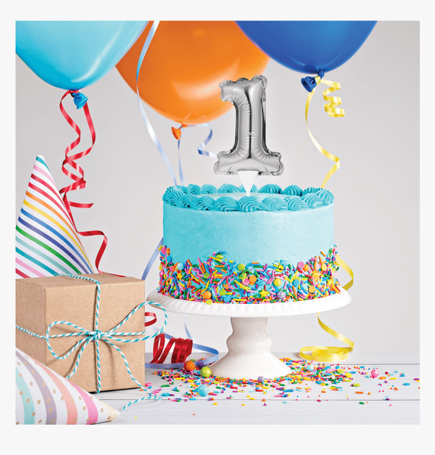 1 Mini Balloon Cake Topper Lifestyle Image - Birthday Party, HD Png Download
