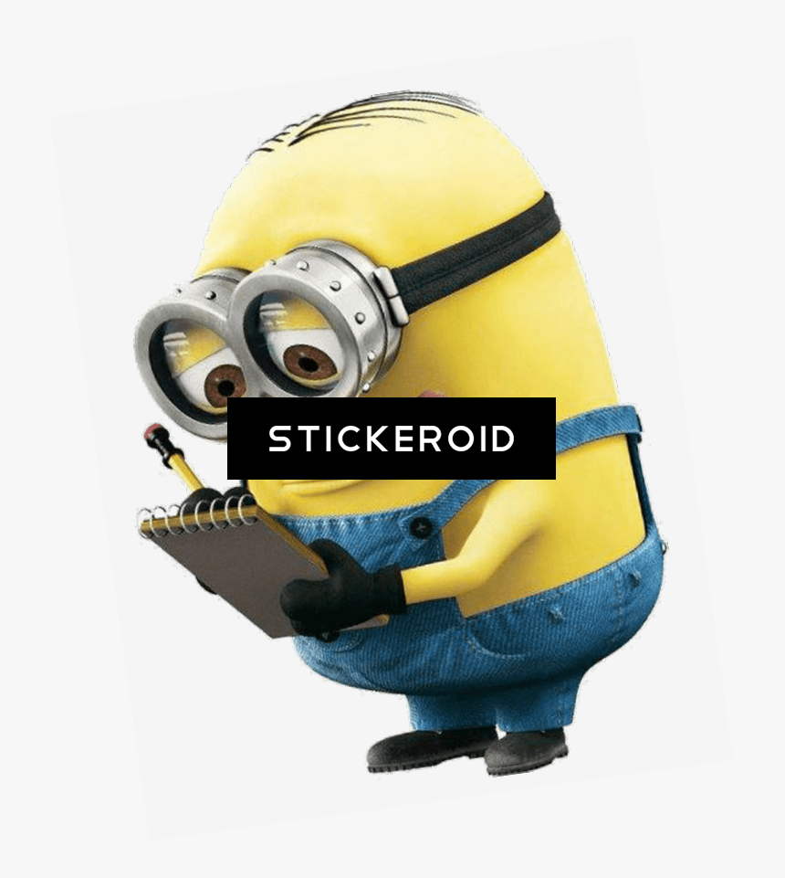 Minion Writing Notes - Minion Writing Png, Transparent Png