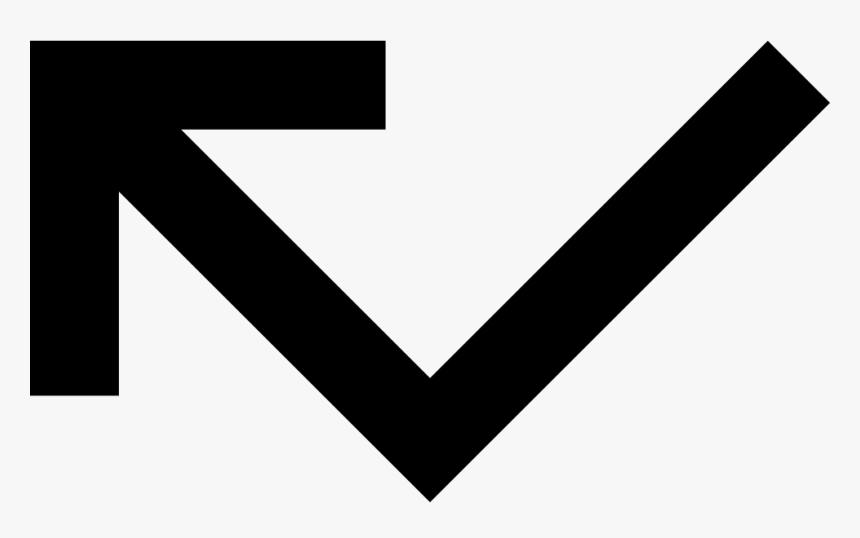 Left Arrow Missed Call - Triangle, HD Png Download