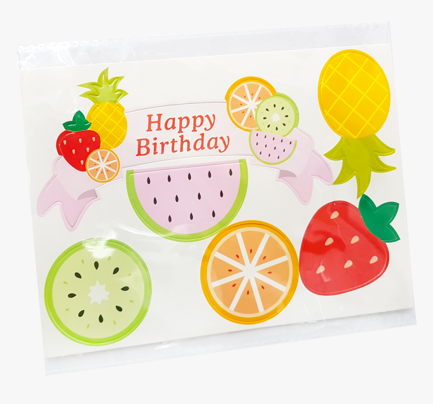 Summer Fruits Happy Birthday Cake Toppers - Strawberry, HD Png Download