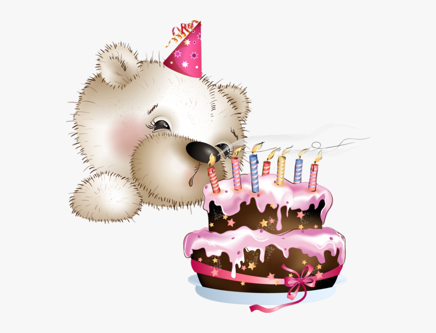 Happy Birthday Bear Png, Transparent Png