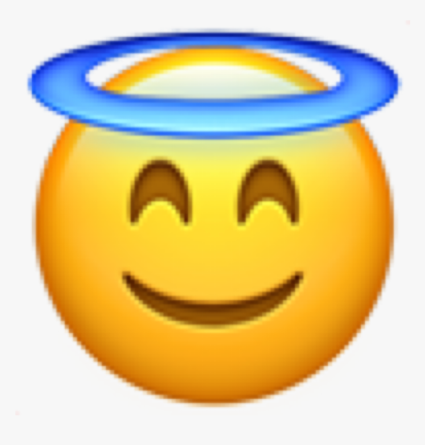 #ios #iiphone #iphoneemojis #emojis #face #remixit - Halo Emoji Apple, HD Png Download