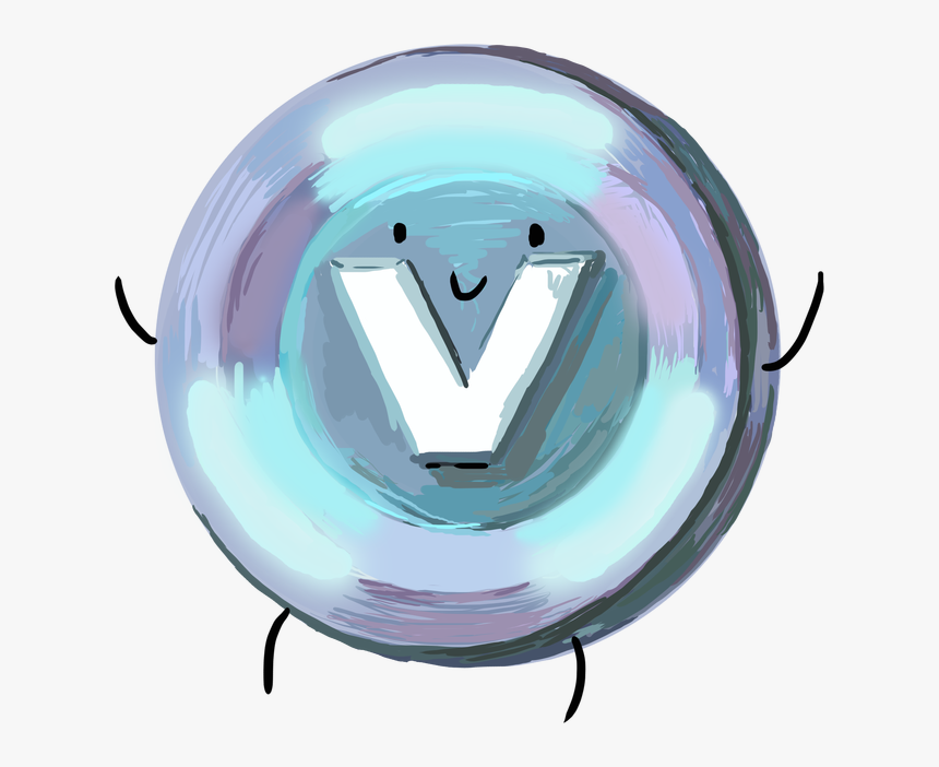 V-bucks Póló Minta - Circle, HD Png Download