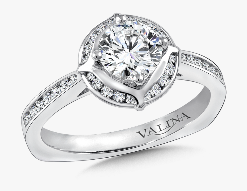 Transparent Halo Ring Png - Engagement Ring, Png Download
