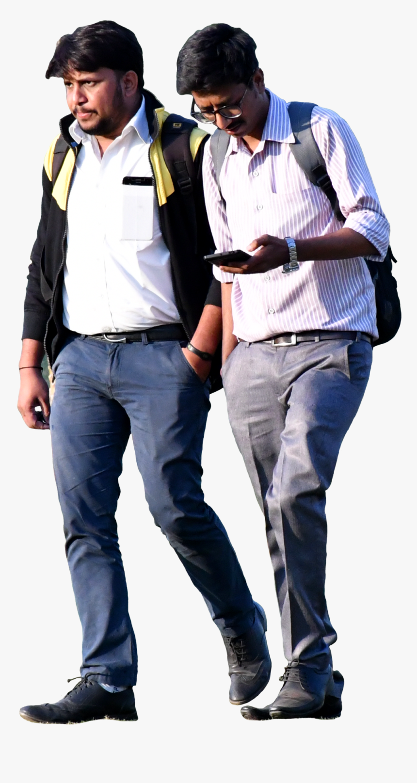 #83 #man Walking #main With Mobile #cutout People#people - Gentleman, HD Png Download