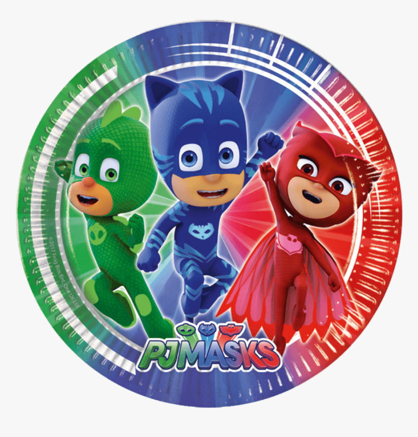 Stor Paptallerken Med Pj Masks - Pyjamas Heltene, HD Png Download