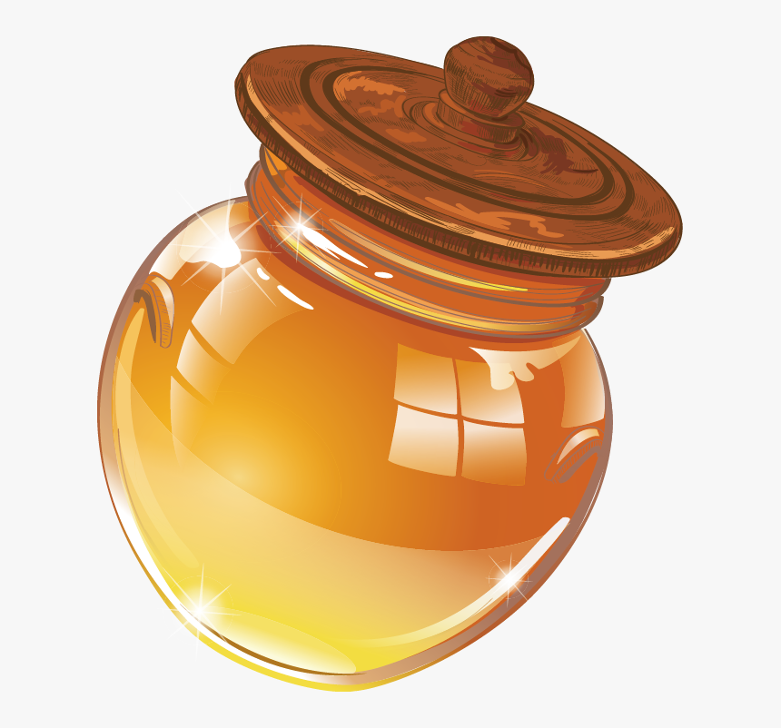 Clip Art Free Download Jar Of Honey Clipart - Tarro De Miel Png, Transparent Png
