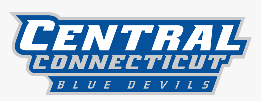 Central Connecticut Blue Devils Wordmark - Central Connecticut State Football Logo, HD Png Download