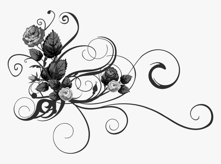 Изображение Для Плейкаста - White Flower Flourish, HD Png Download