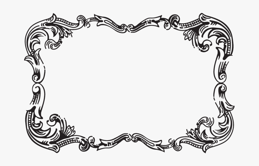 Rastfr015 - Frame Black And White Png, Transparent Png