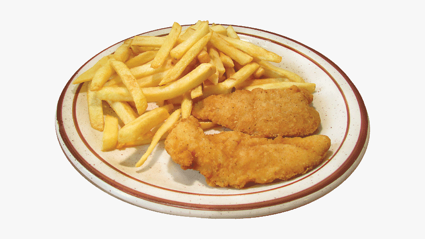 Kids Entree Chicken Tenders - Fish And Chips, HD Png Download