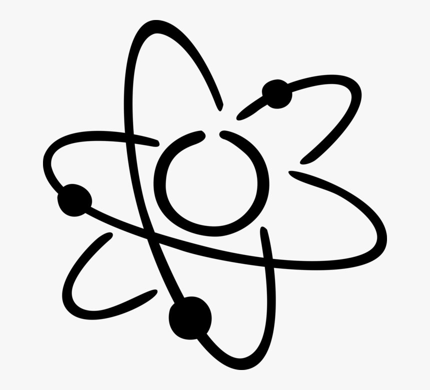 Vector Illustration Of Energy Atoms Circling Nucleus - Nucleus Of An Atom Accounts, HD Png Download