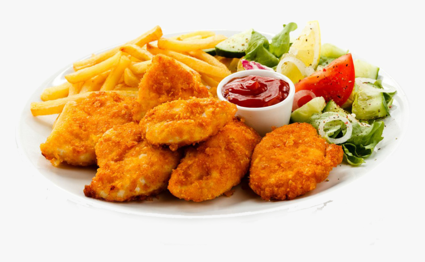Meat Potato Chips And Chicken, HD Png Download