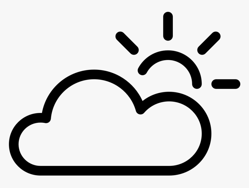 Sun Behind Cloud Modern Clipart Picture Stock App-bits - Cloud And Sun Weather Symbol Png, Transparent Png