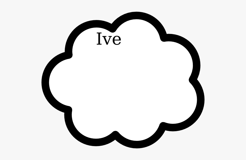 Cloud Clip Art - Thought Bubble, HD Png Download
