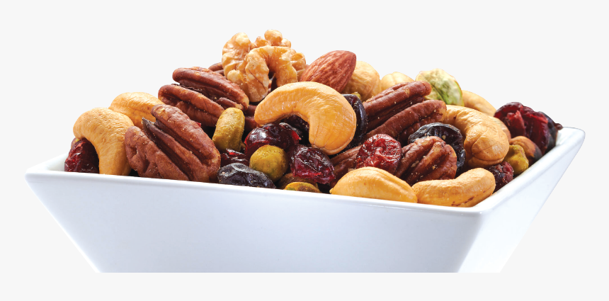 Bowl Of Mixed Nuts And Dried Fruits - Mixed Nuts, HD Png Download