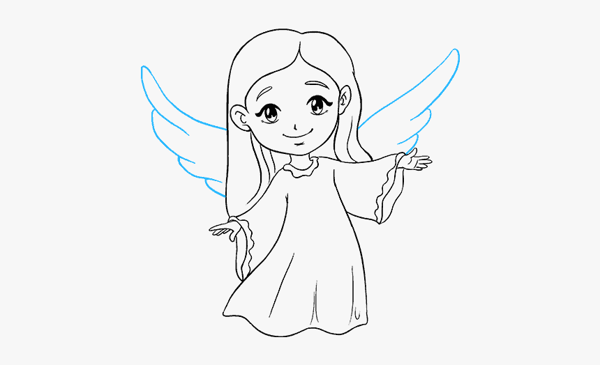 Graphic Library Download Collection Of Free Archangel - Angel Drawing, HD Png Download