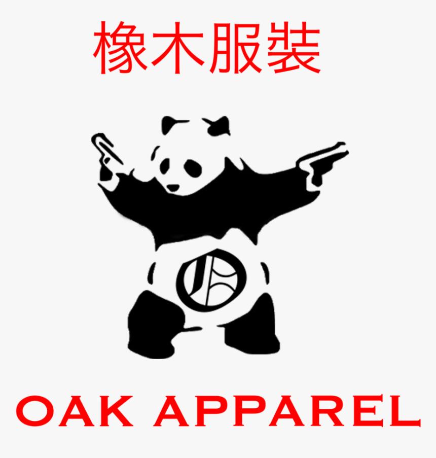 Panda Oak - Banksy Panda With Guns, HD Png Download