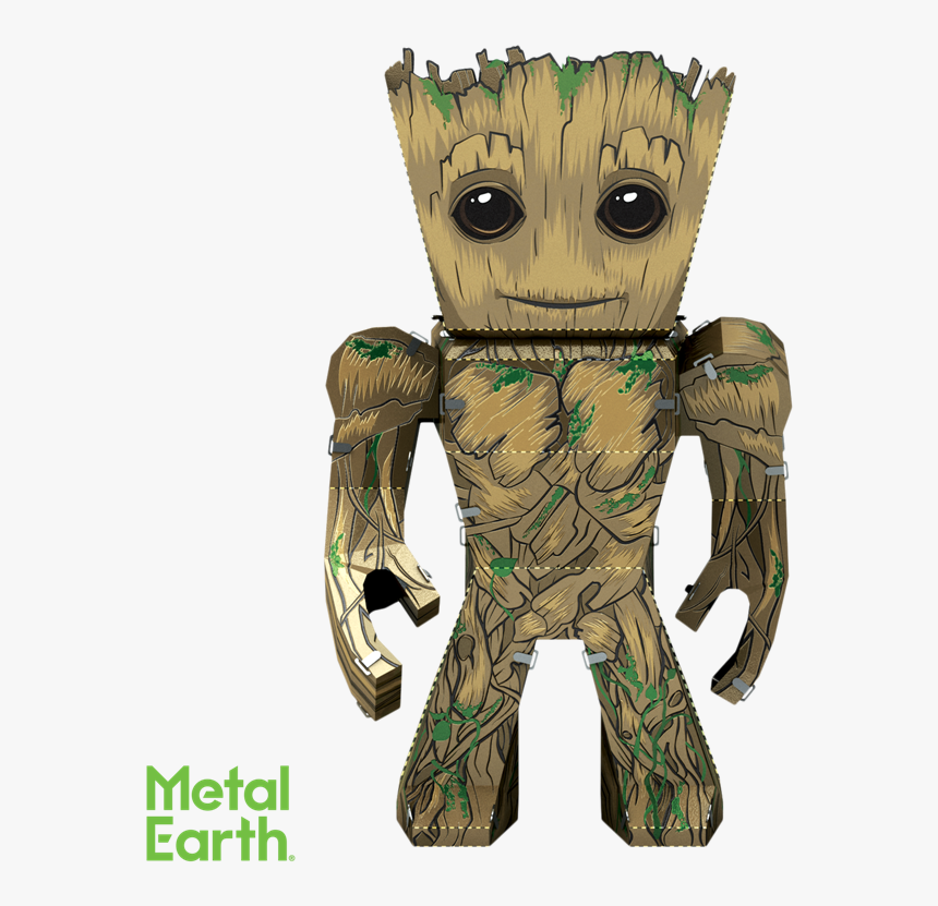 Groot Metal Earth, HD Png Download