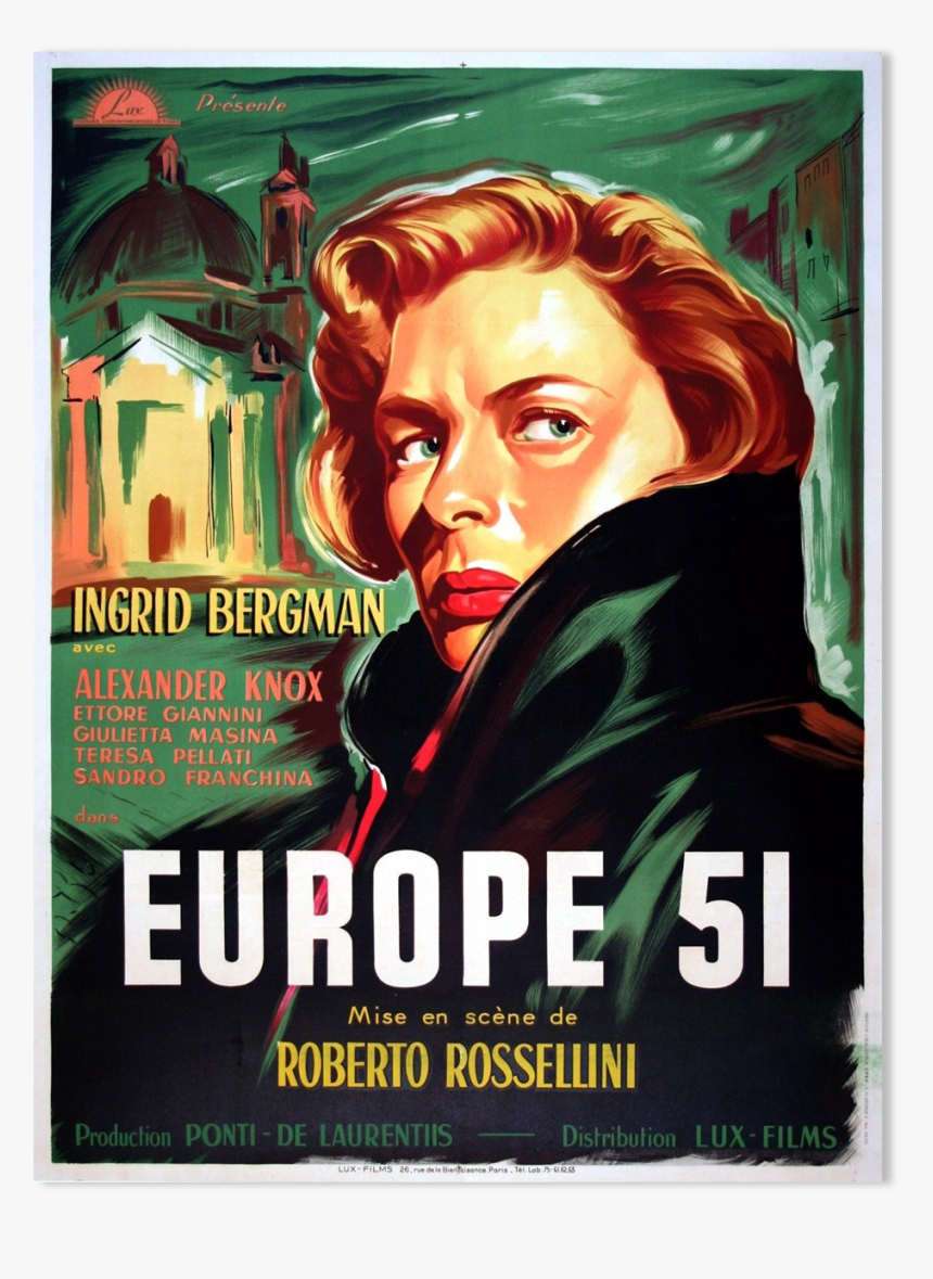 Europe 51 Movie Poster 
 Src Https - Europe '51, HD Png Download