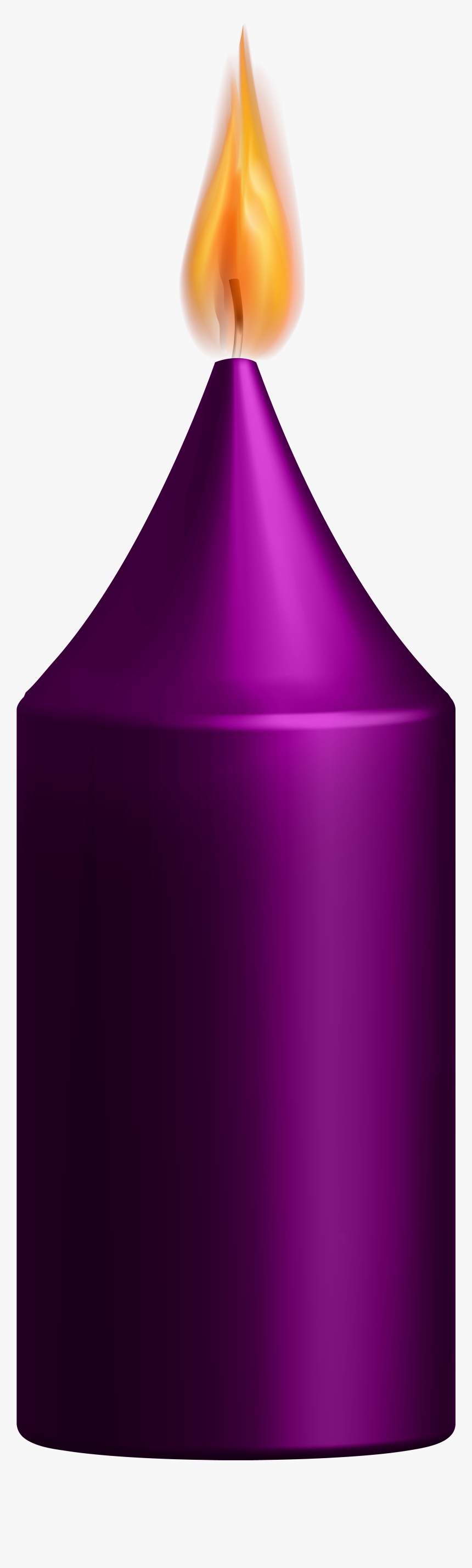 Purple Candle Png Clip Art - Triangle, Transparent Png