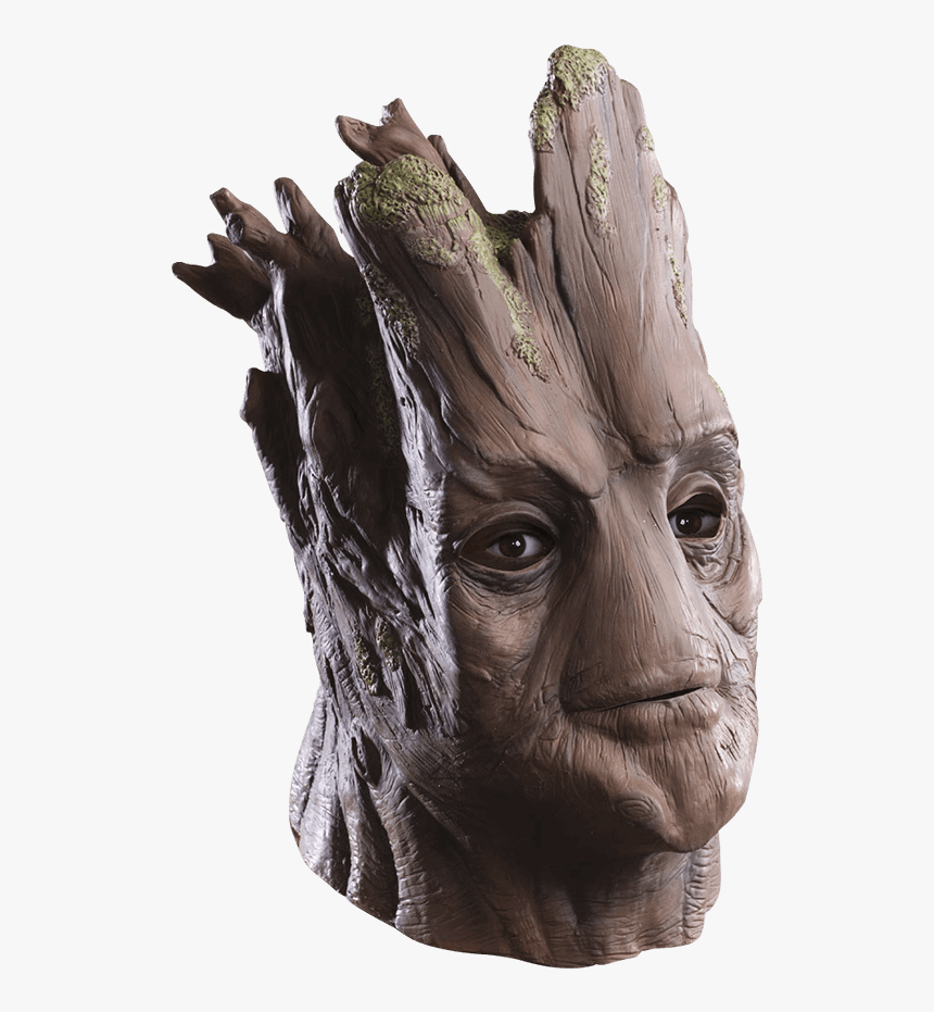 Adult Deluxe Groot Mask - Groot Guardian Of The Galaxy Costumes, HD Png Download