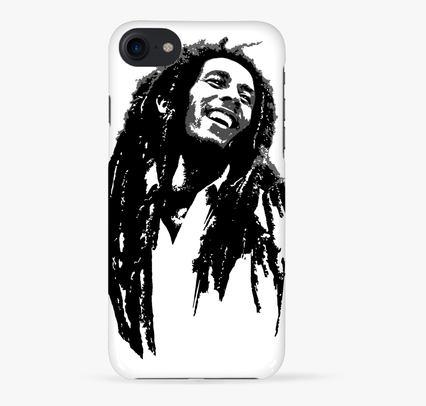 Bob Marley T-shirt Art Apron Painting - Bob Marley B&w, HD Png Download