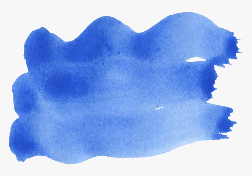 Blue Ink Paint Brush , Png Download - Watercolor Paint, Transparent Png