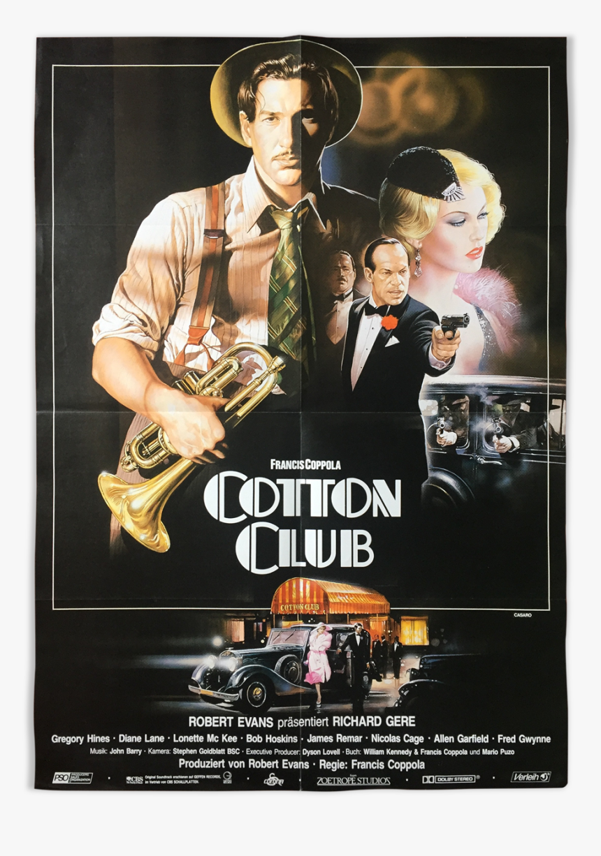 German Poster Cotton Club , 1984 
 Src Https - Cotton Club Film Poster, HD Png Download